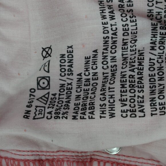 BDG Erin High Rise 5-Pocket Jean‎ Short Pink Size 30 - Picture 6 of 6